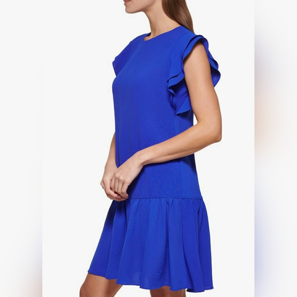 DKNY Flutter Dleeve Dress